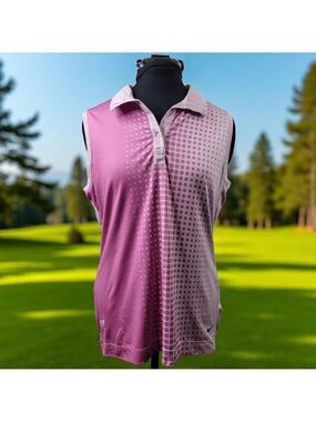 🏌️‍♀️ Nike Golf Sleeveless Polo Shirt Women’s M | Pink Dri-FIT Performance Top